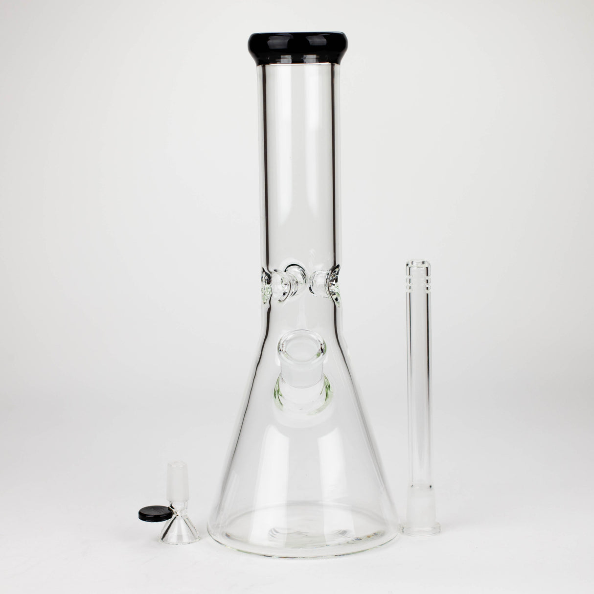 12" No Logo Beaker Bong - Classic Borosilicate Glass