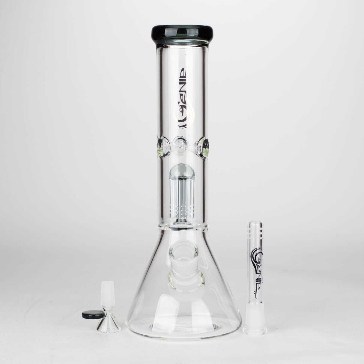 ONE Glass Bong Genie 12" Colour-Accented Glass Bong with 6-Arm Perc Genie Glass Bong with 6-Arm Perc | Canada