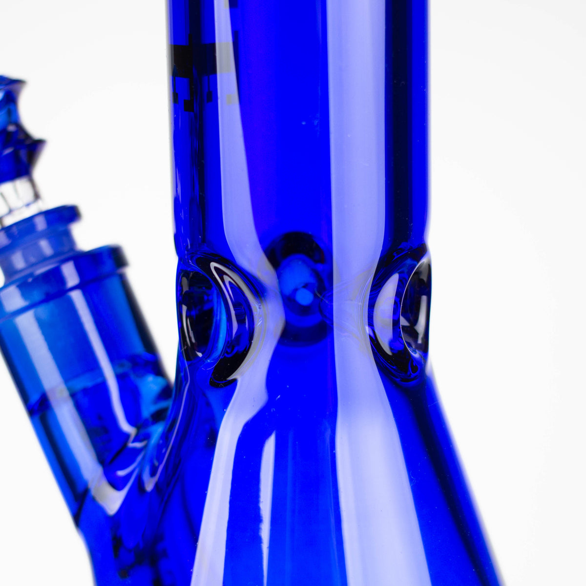 Bong en verre en forme de bécher Castle Glassworks, 35,5 cm, électroplaqué