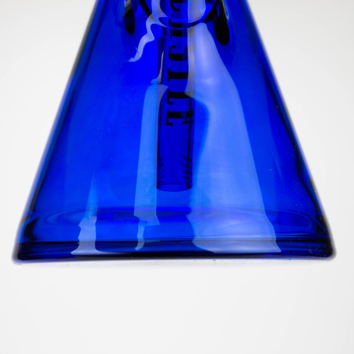 Bong en verre en forme de bécher Castle Glassworks, 35,5 cm, électroplaqué