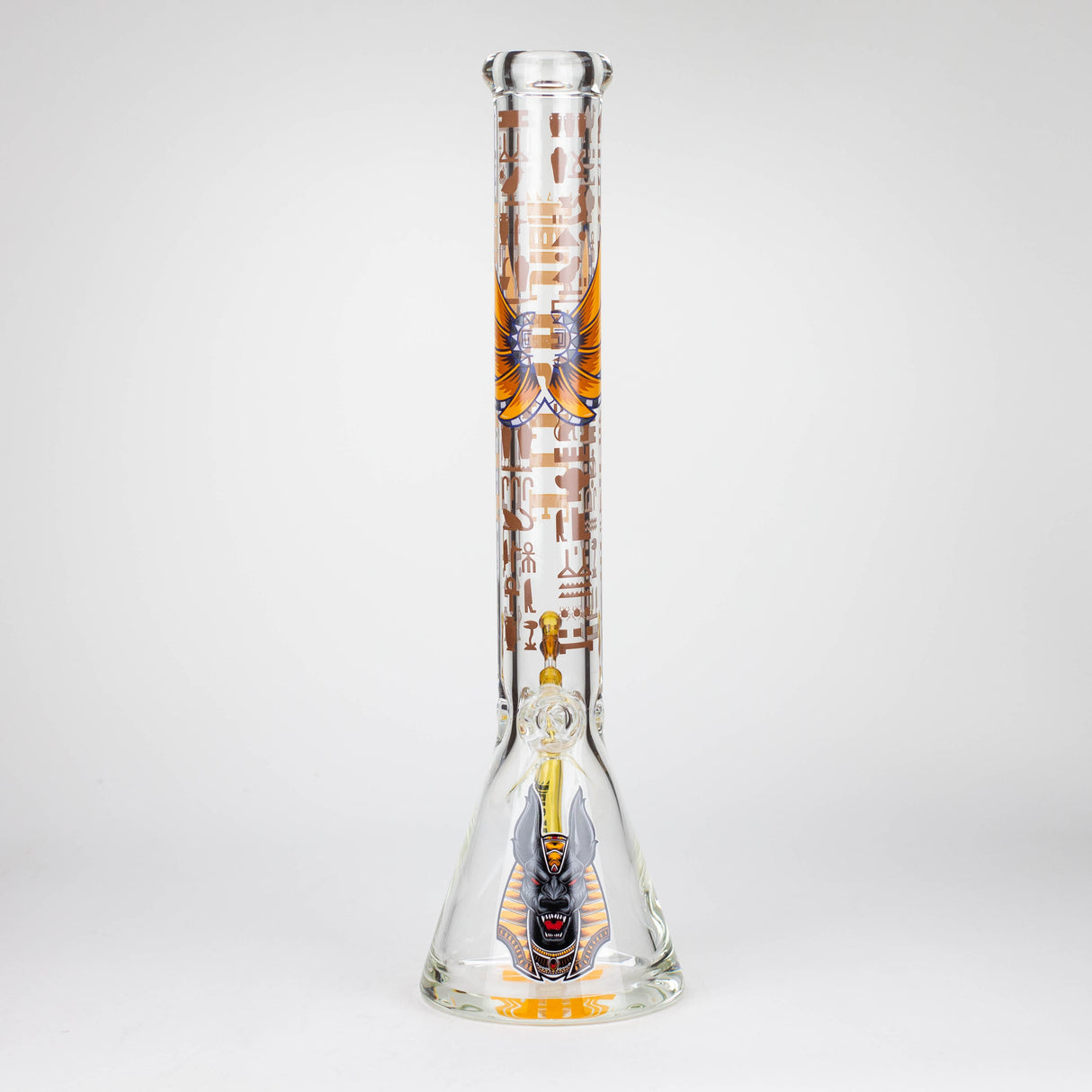Castle Glassworks | 18" Anubis Beaker Bong