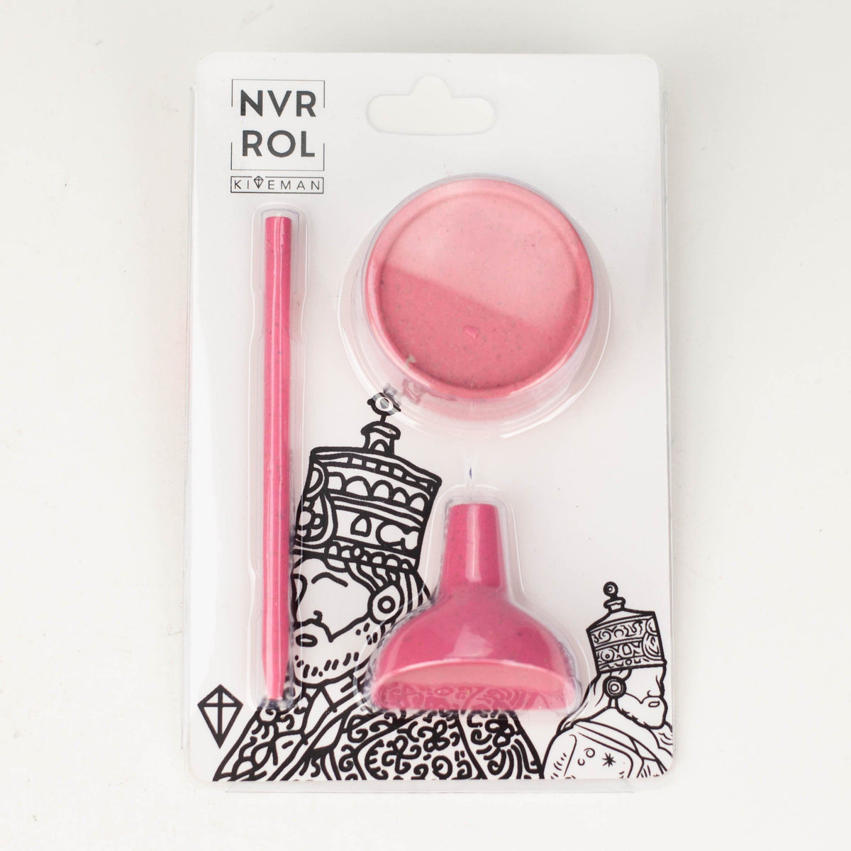 Kiteman Regular Grinder NVRROL x KITEMAN 3-in-1 Cone Filling Kit with Mini Grinder Biodegradable 3-in-1 Cone Filler with Mini Grinder