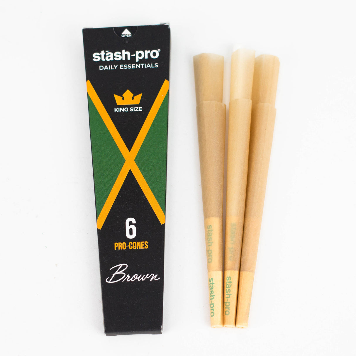 Stash-Pro | Unbleached (Brown) Pro 6 Cones box of 24