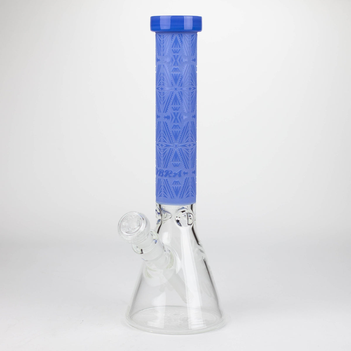 JJ Distribution Glass Bong Cobra 14" Sandblasted Geometric 7mm Beaker Bong Cobra 14" Sandblasted Beaker Bong | Canada
