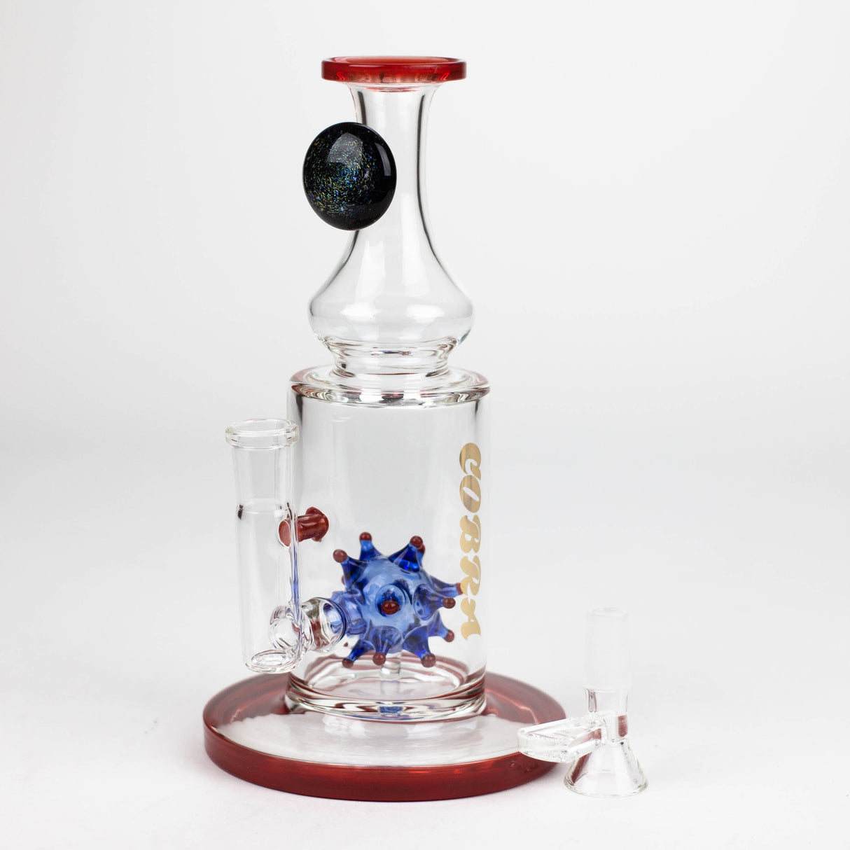 Cobra 8.5" Water Bomb Diffuser Stemless Glass Bong