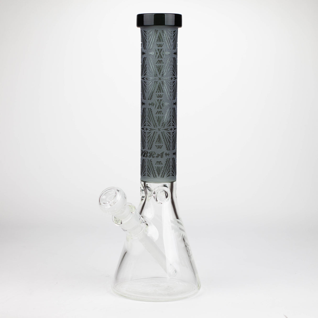 Cobra 14" Sandblasted Geometric 7mm Beaker Bong