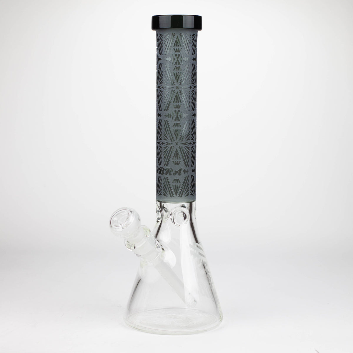 JJ Distribution Glass Bong Cobra 14" Sandblasted Geometric 7mm Beaker Bong Cobra 14" Sandblasted Beaker Bong | Canada