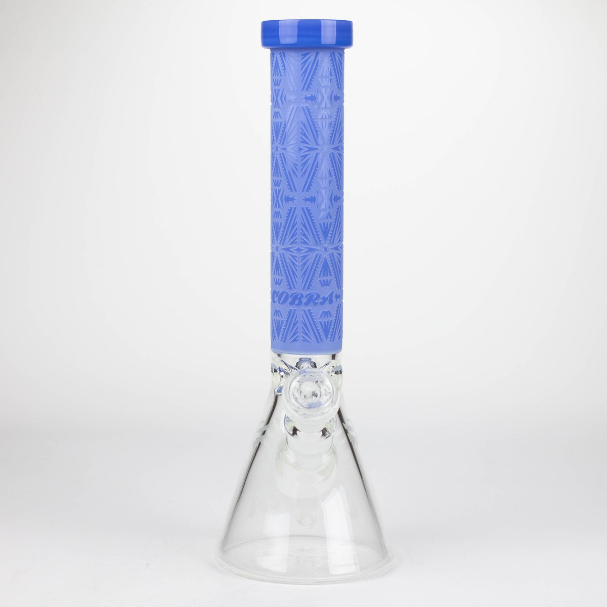 JJ Distribution Glass Bong Cobra 14" Sandblasted Geometric 7mm Beaker Bong Cobra 14" Sandblasted Beaker Bong | Canada