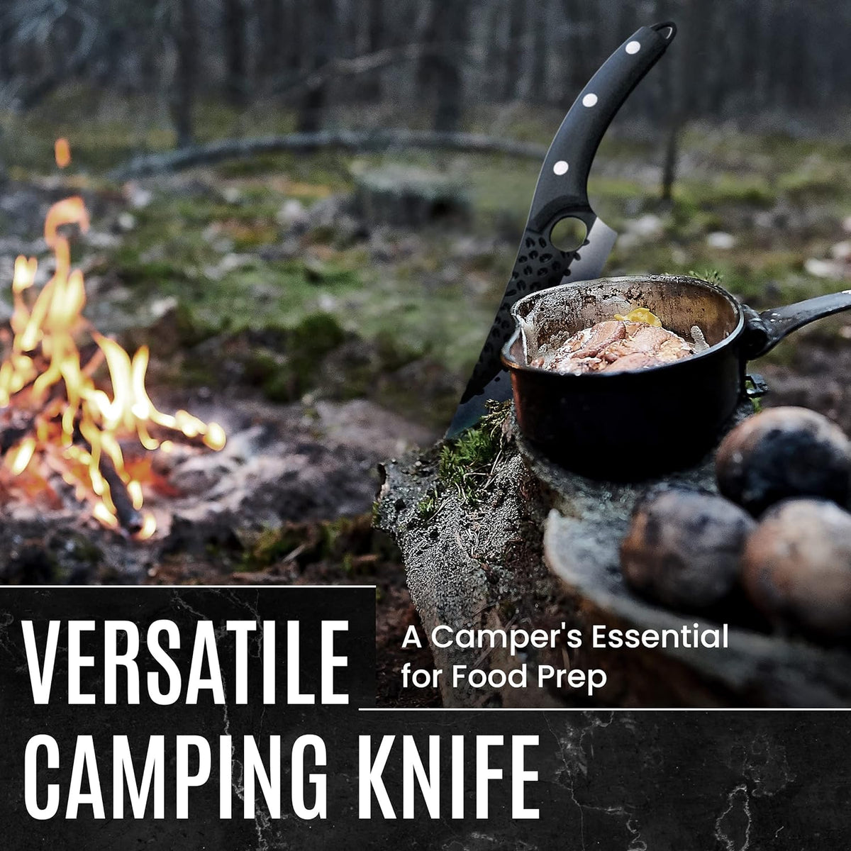 Laser Ninja Fixed Blade Knife Boning Knife 110% Hand Forged Butcher Knife Camping Knife, Cleaver for Easy Cutting, Chopping, Deboning, fileting, BBQ – Outdoor and Kitchen Meat Cutting Knife Boning Knife 110% Hand Forged Butcher Knife Camping Knife, Cleaver for Easy Cutting, Chopping, Deboning, fileting, BBQ – Outdoor and Kitchen Meat Cutting Knife