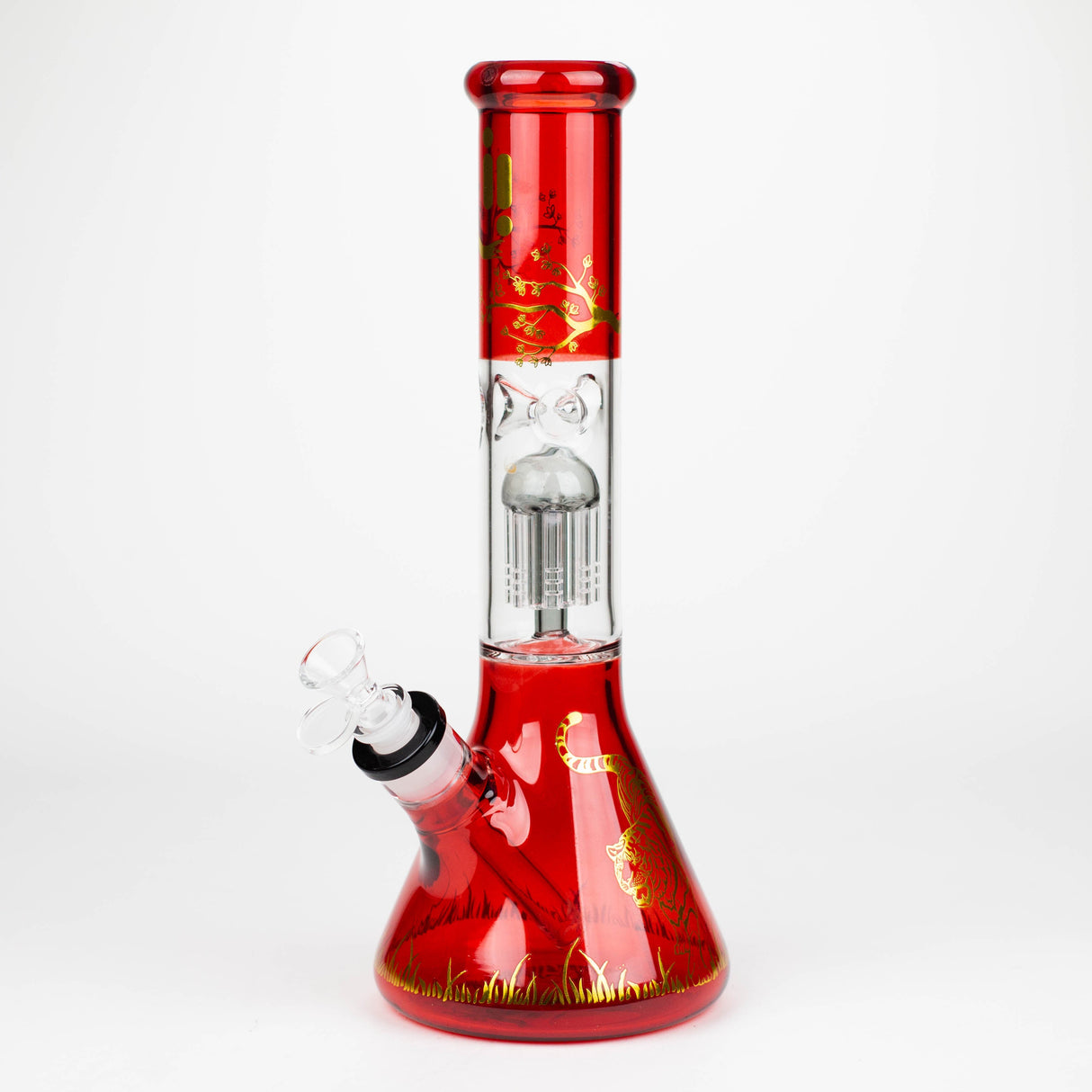 Infyniti Untamed Bong en verre de 14" avec percolateur Tiger Tree