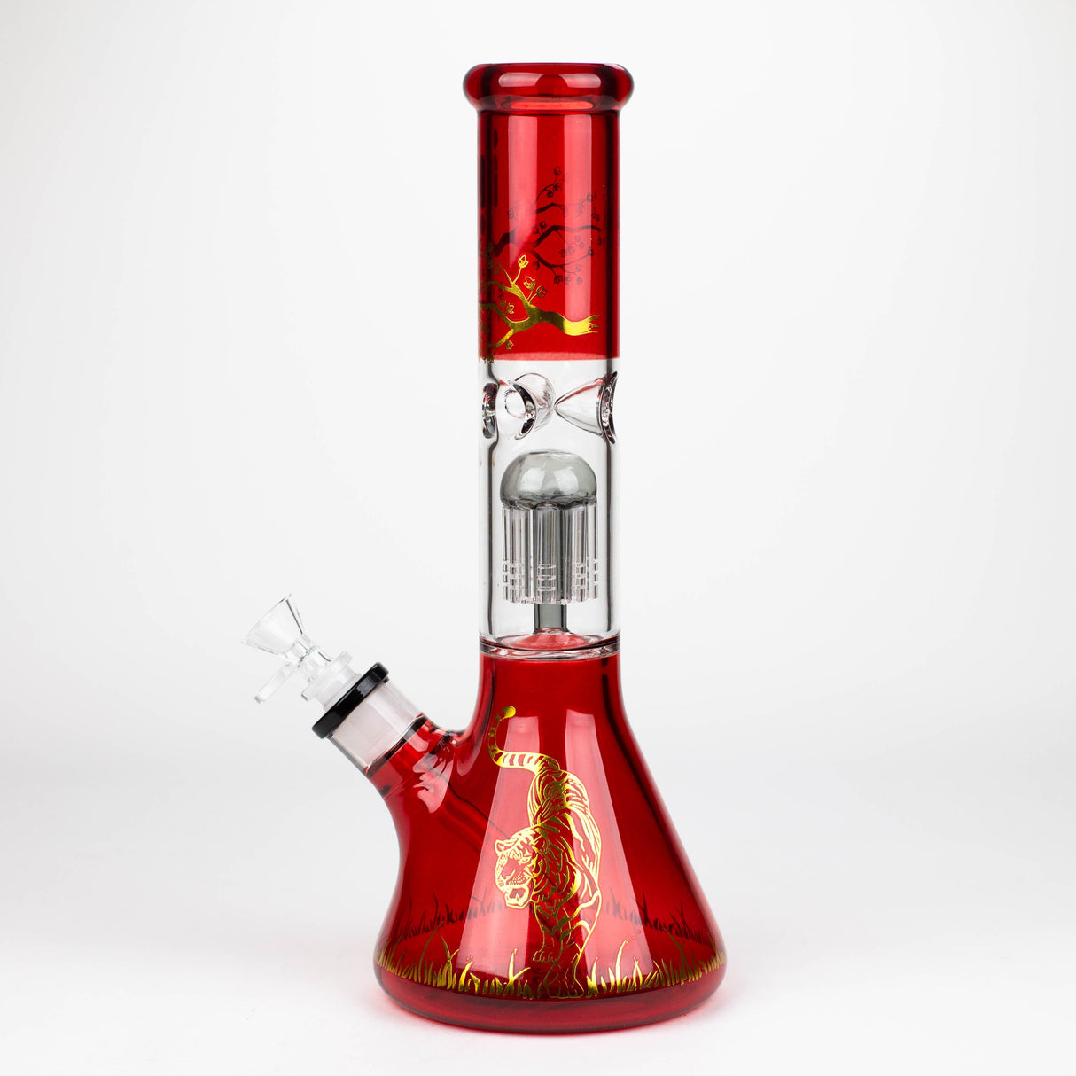 Infyniti Untamed Bong en verre de 14" avec percolateur Tiger Tree