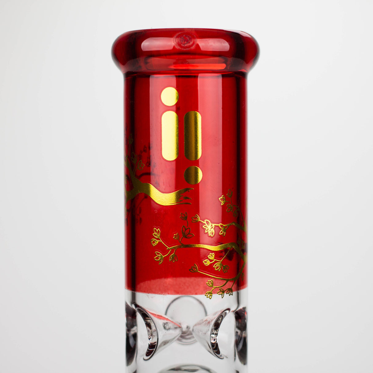 Infyniti Untamed Bong en verre de 14" avec percolateur Tiger Tree