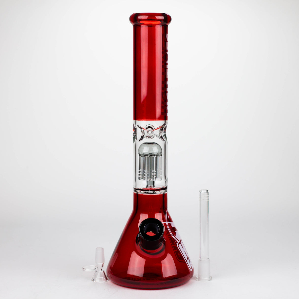 Infyniti High Times 16" Tree Arm Perc Beaker Glass Bong