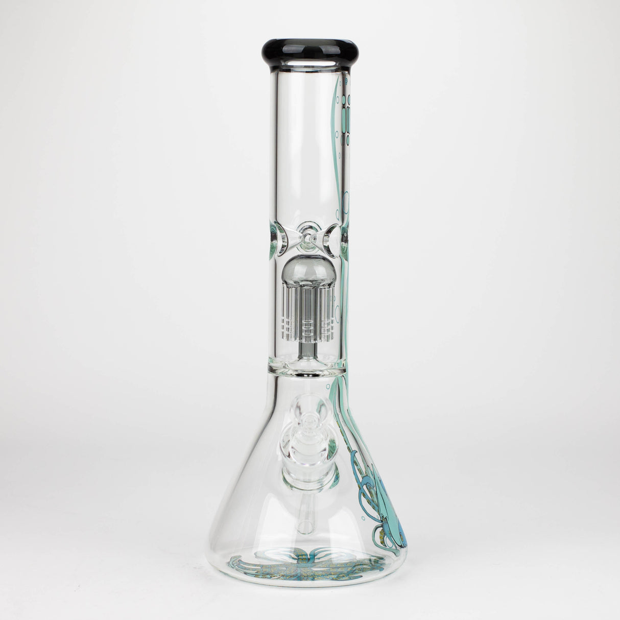 Infyniti Untamed Bong en verre avec percolateur pieuvre 14"
