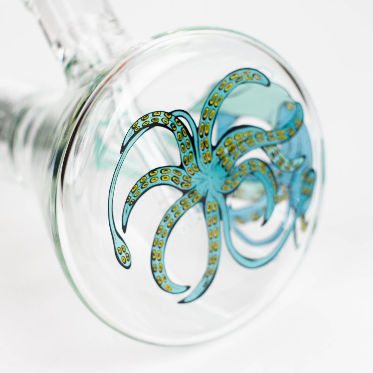 Infyniti Untamed Bong en verre avec percolateur pieuvre 14"