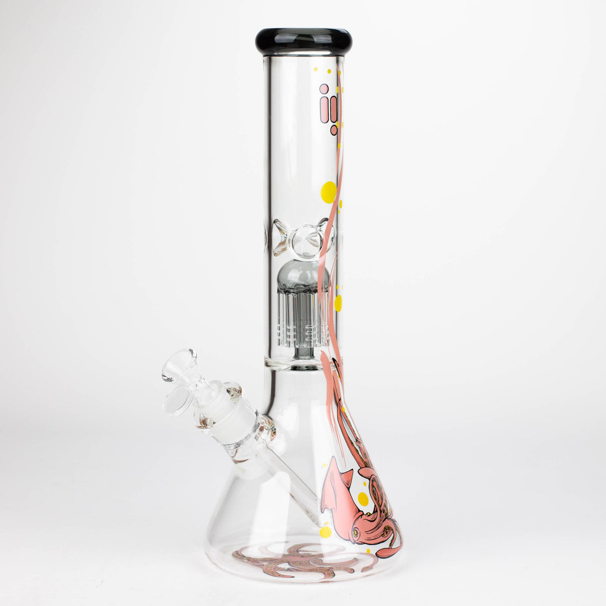 Infyniti Untamed Bong en verre avec percolateur pieuvre 14"