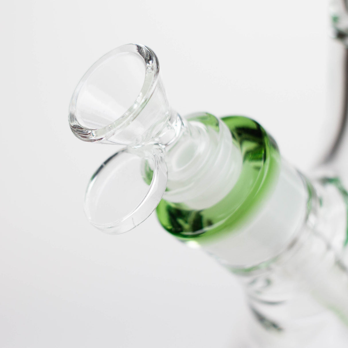 Infyniti Untamed 14" Green Frog Tree Perc Beaker Bong en verre