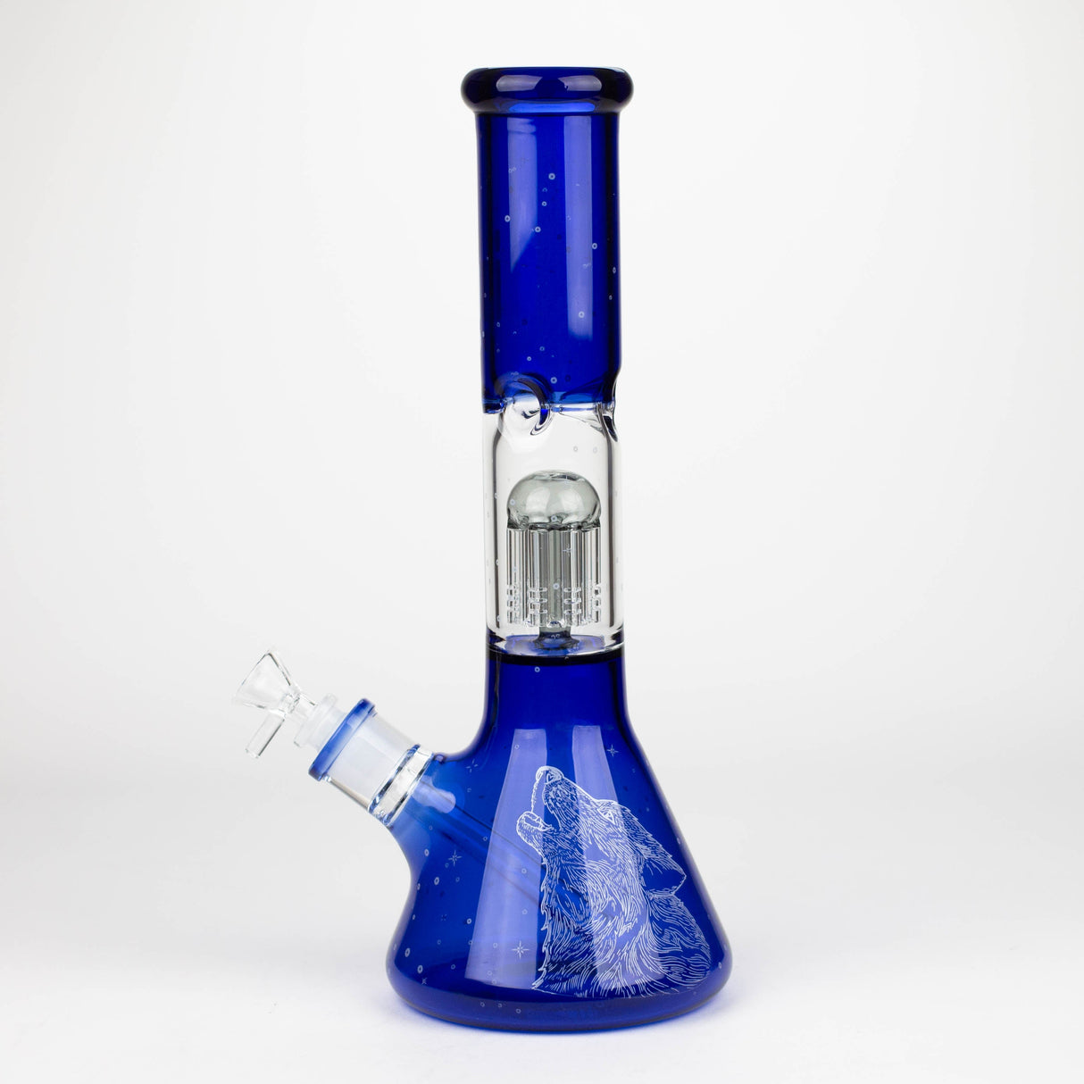 Bong en verre Infyniti Untamed 14" Wolf Tree Perc Beaker