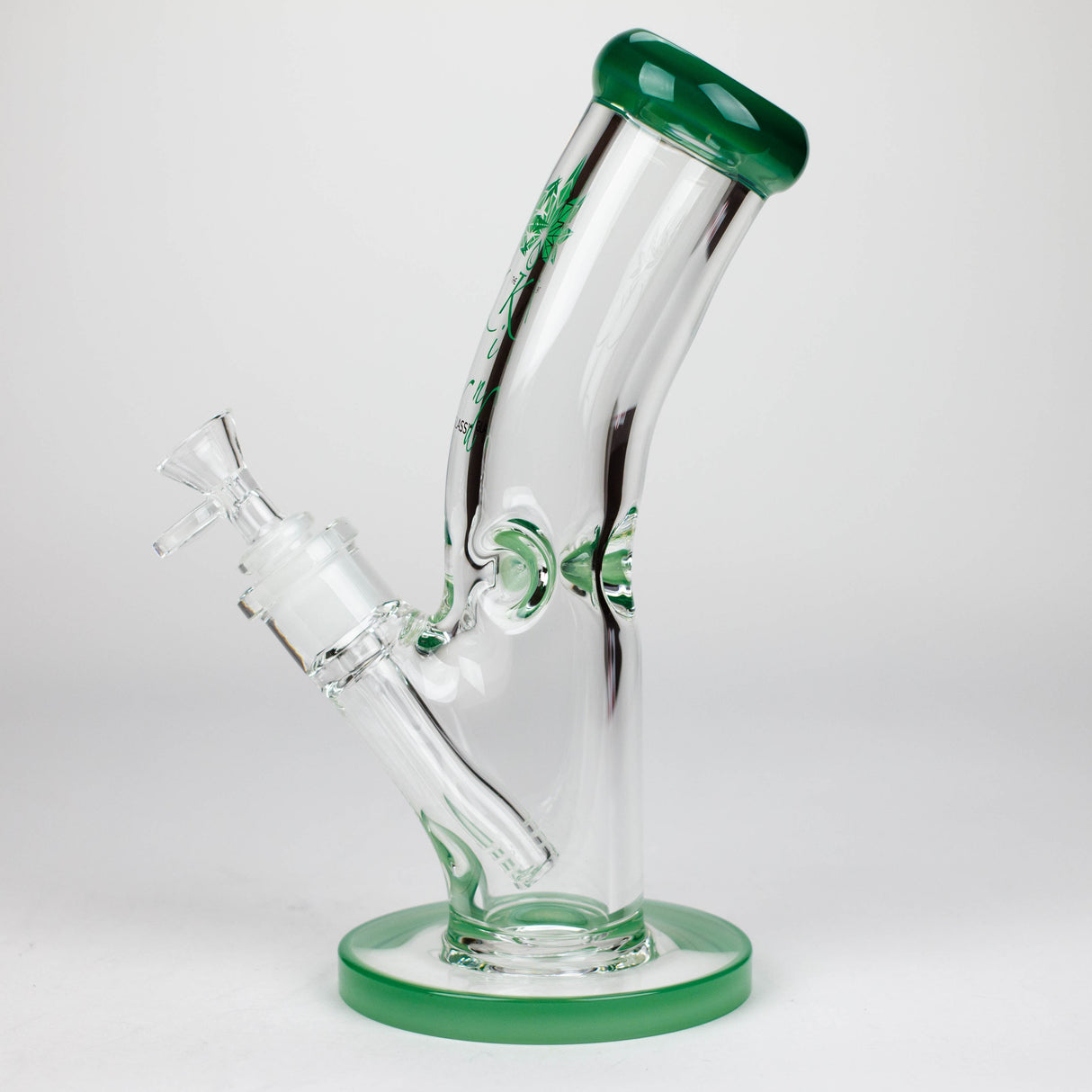 The Kind Glass Bent Neck 9mm Straight Tube Glass Bong