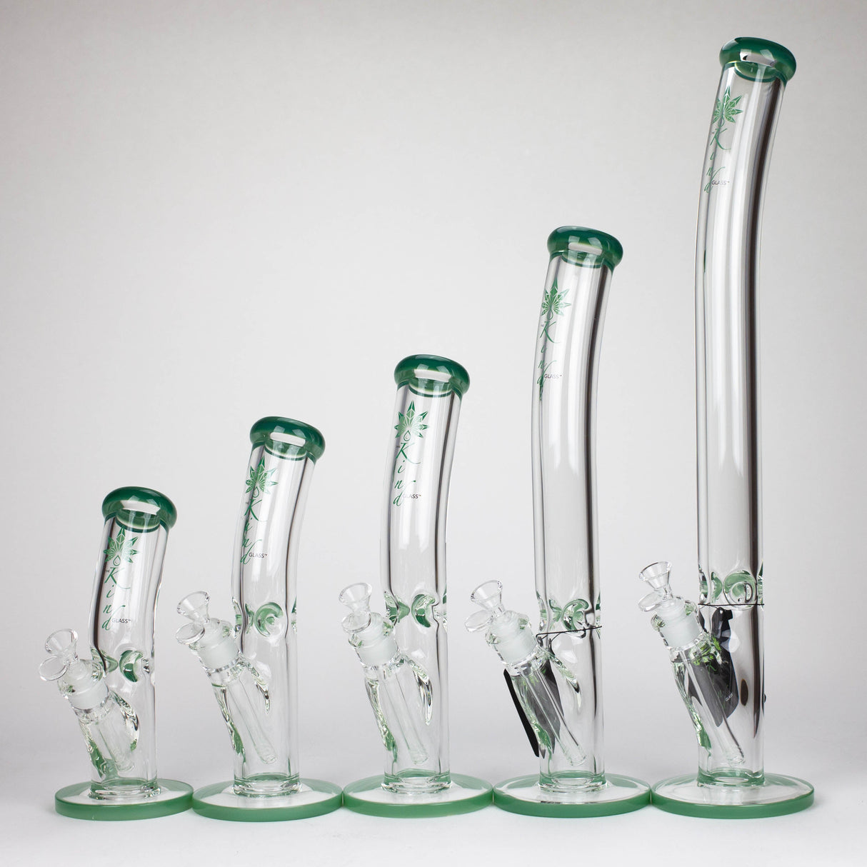 The Kind Glass Bent Neck 9mm Straight Tube Glass Bong