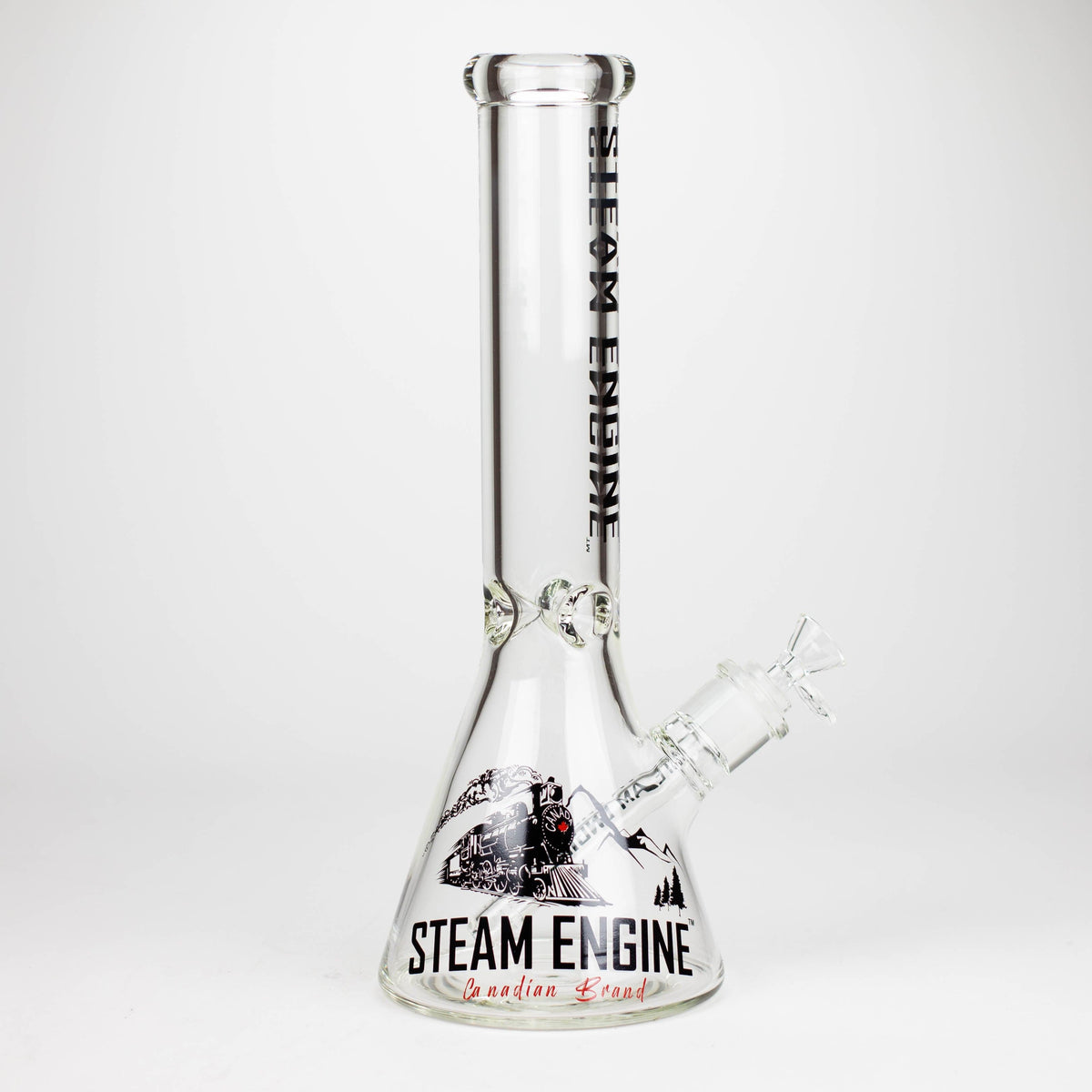 Smoke & Vape Distributor Glass Bong Steam Engine™ | 14 Inch 7mm glass bong with stickers by golden crown Steam Engine™ | 14 Inch 7mm glass bong with stickers by golden crown