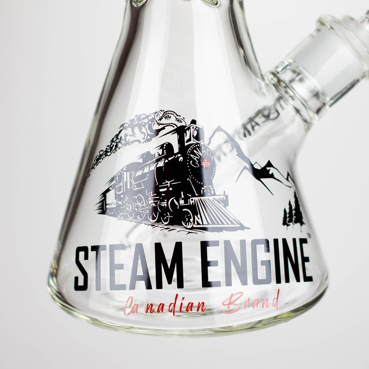 Smoke & Vape Distributor Glass Bong Steam Engine™ | 14 Inch 7mm glass bong with stickers by golden crown Steam Engine™ | 14 Inch 7mm glass bong with stickers by golden crown