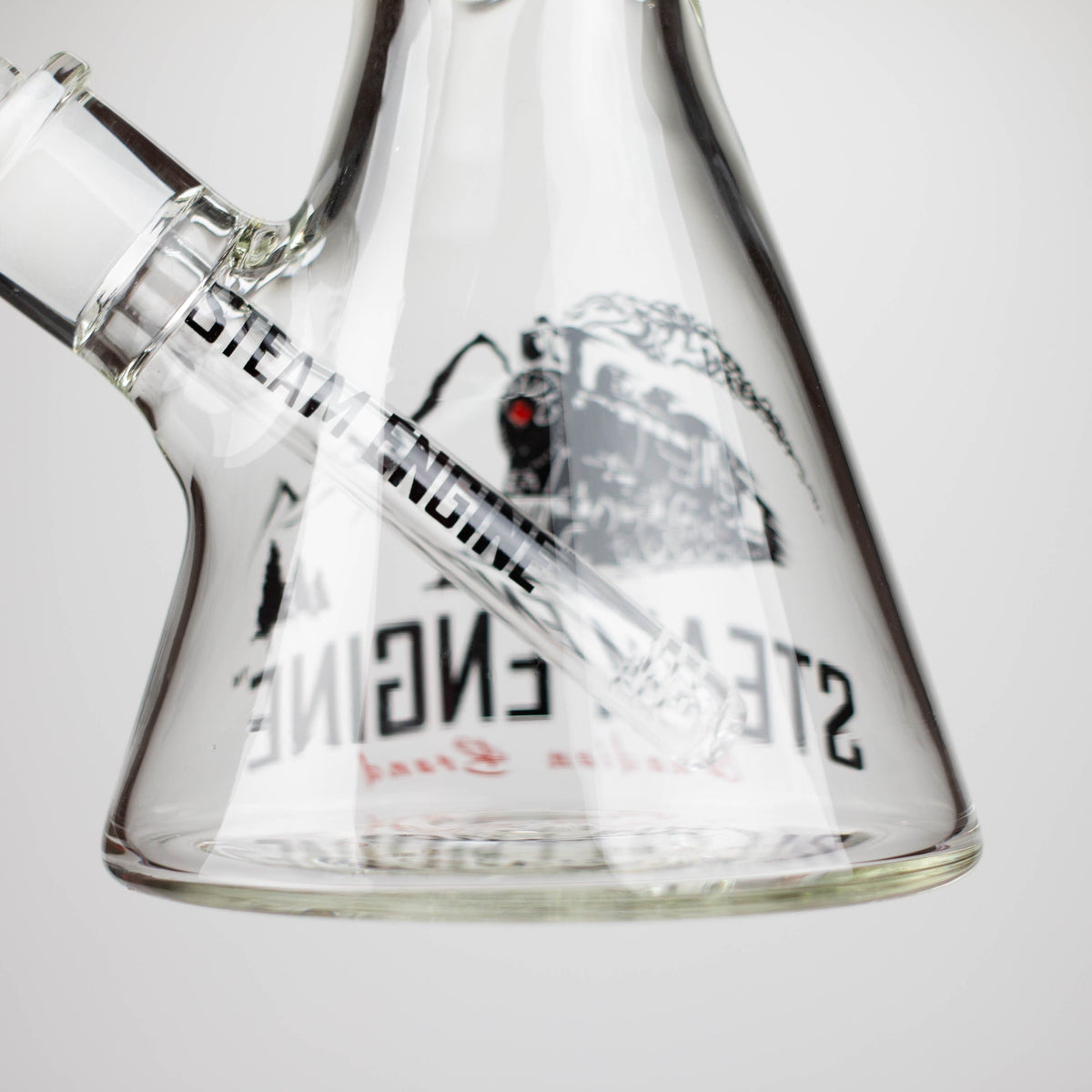 Smoke & Vape Distributor Glass Bong Steam Engine™ | 14 Inch 7mm glass bong with stickers by golden crown Steam Engine™ | 14 Inch 7mm glass bong with stickers by golden crown