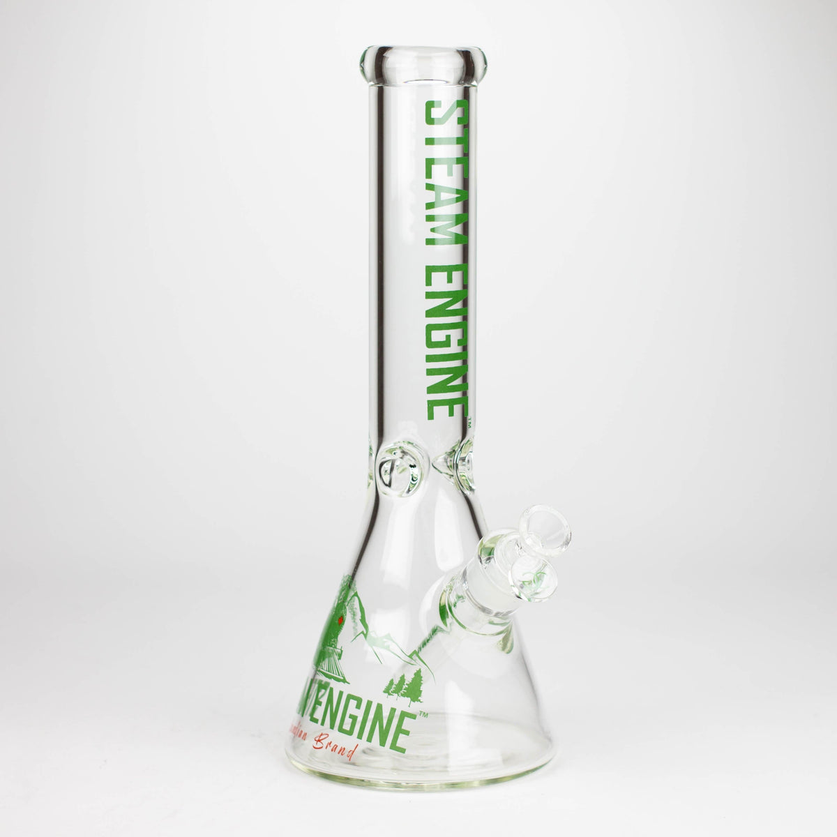 Smoke & Vape Distributor Glass Bong Steam Engine™ | 14 Inch 7mm glass bong with stickers by golden crown Steam Engine™ | 14 Inch 7mm glass bong with stickers by golden crown