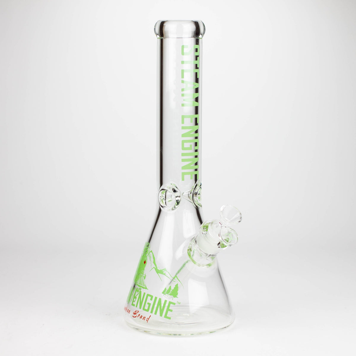 Smoke & Vape Distributor Glass Bong Steam Engine™ | 14 Inch 7mm glass bong with stickers by golden crown Steam Engine™ | 14 Inch 7mm glass bong with stickers by golden crown