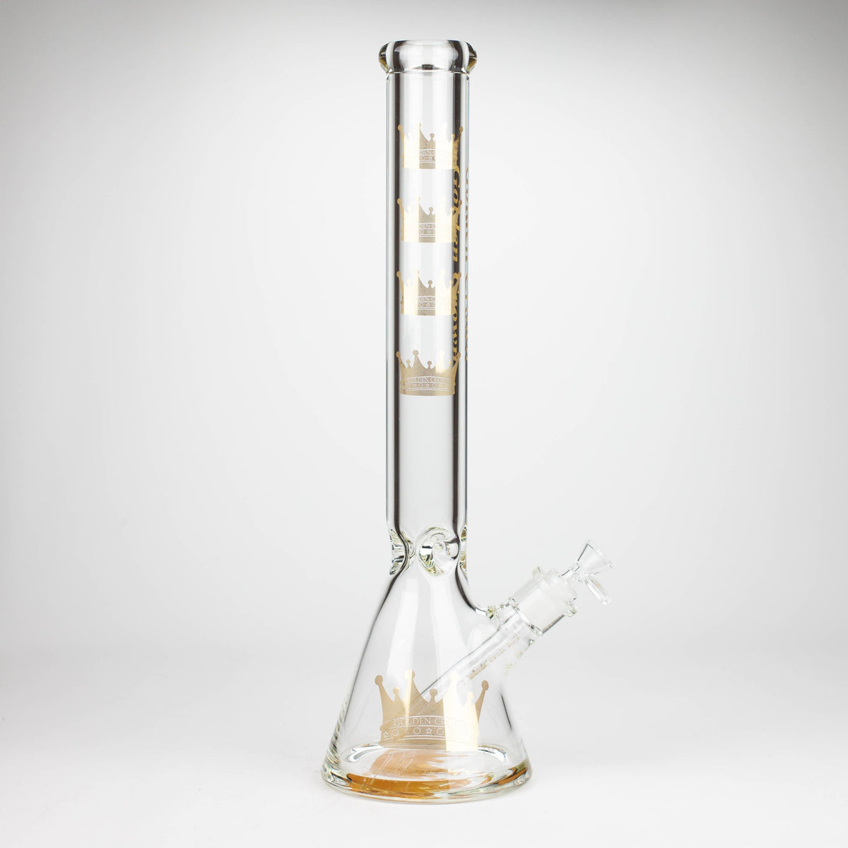 Smoke & Vape Distributor Glass Bong Golden Crown™ | 18 Inch 9mm glass bong with Signature and 24K Gold Emblem Golden Crown™ | 18 Inch 9mm glass bong with Signature and 24K Gold Emblem