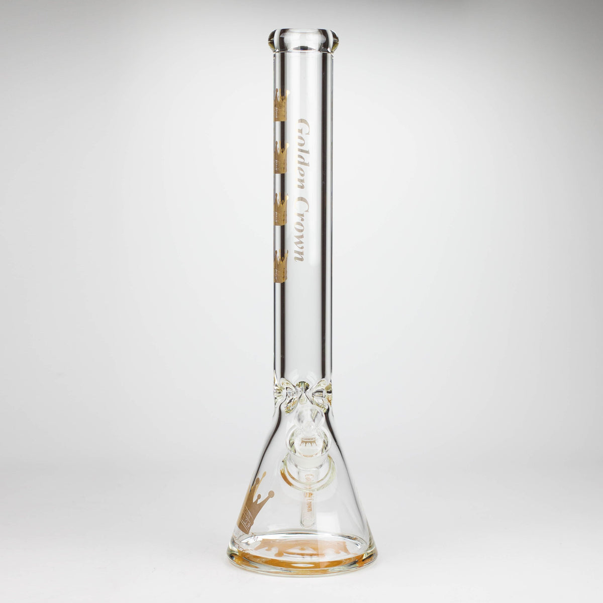 Smoke & Vape Distributor Glass Bong Golden Crown™ | 18 Inch 9mm glass bong with Signature and 24K Gold Emblem Golden Crown™ | 18 Inch 9mm glass bong with Signature and 24K Gold Emblem