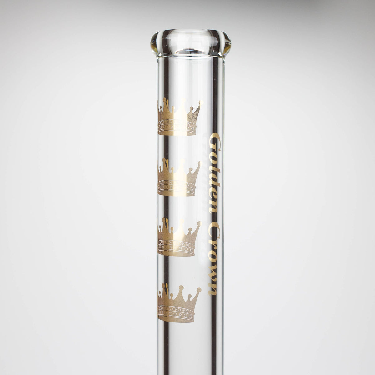 Smoke & Vape Distributor Glass Bong Golden Crown™ | 18 Inch 9mm glass bong with Signature and 24K Gold Emblem Golden Crown™ | 18 Inch 9mm glass bong with Signature and 24K Gold Emblem