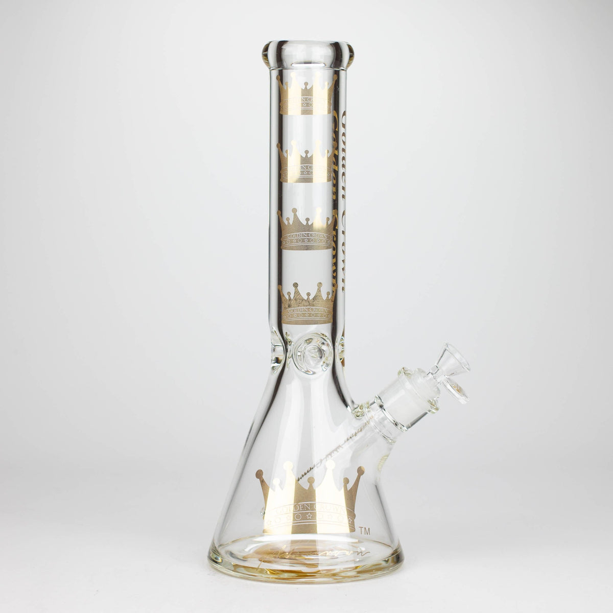 Smoke & Vape Distributor Glass Bong Golden Crown™ 14" Signature 9mm Glass Bong with 24K Emblem Golden Crown 14" Signature 9mm Glass Bong | Canada