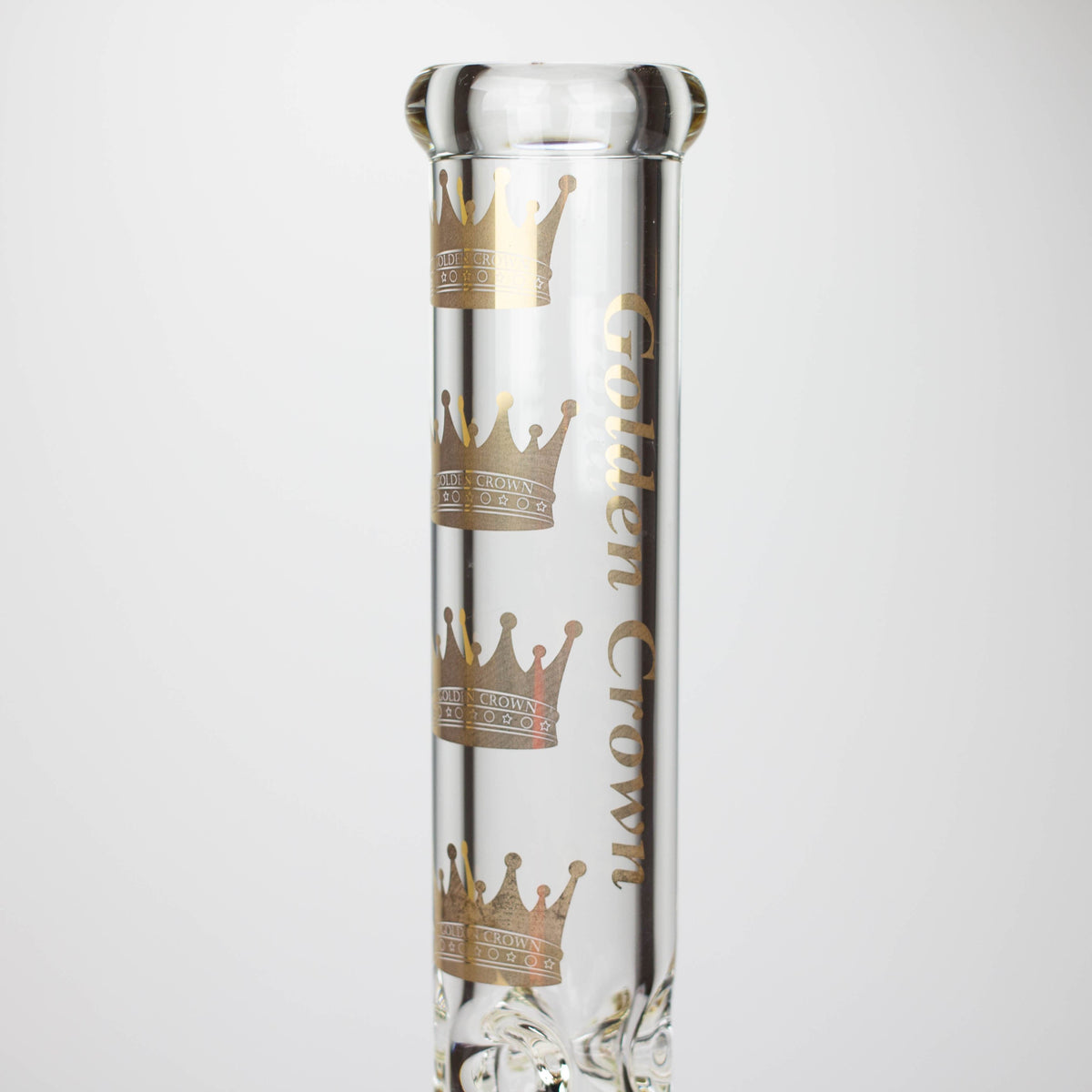Smoke & Vape Distributor Glass Bong Golden Crown™ 14" Signature 9mm Glass Bong with 24K Emblem Golden Crown 14" Signature 9mm Glass Bong | Canada