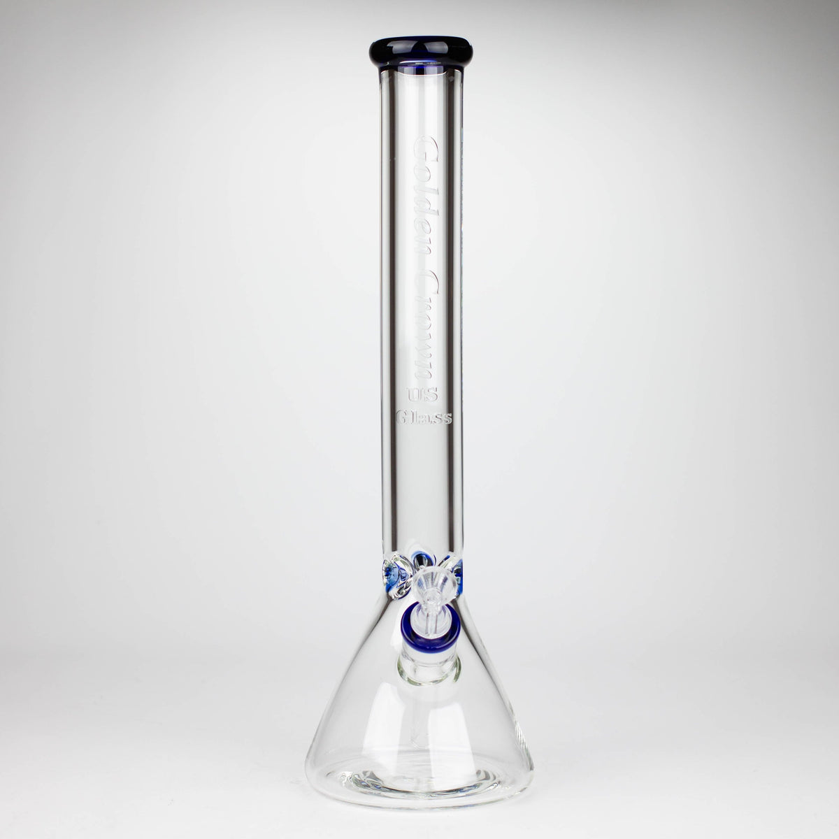 Smoke & Vape Distributor Glass Bong Golden Crown™ 18" Engraved Logo 9mm US Glass Bong Golden Crown 18" Engraved Logo 9mm Bong | Canada