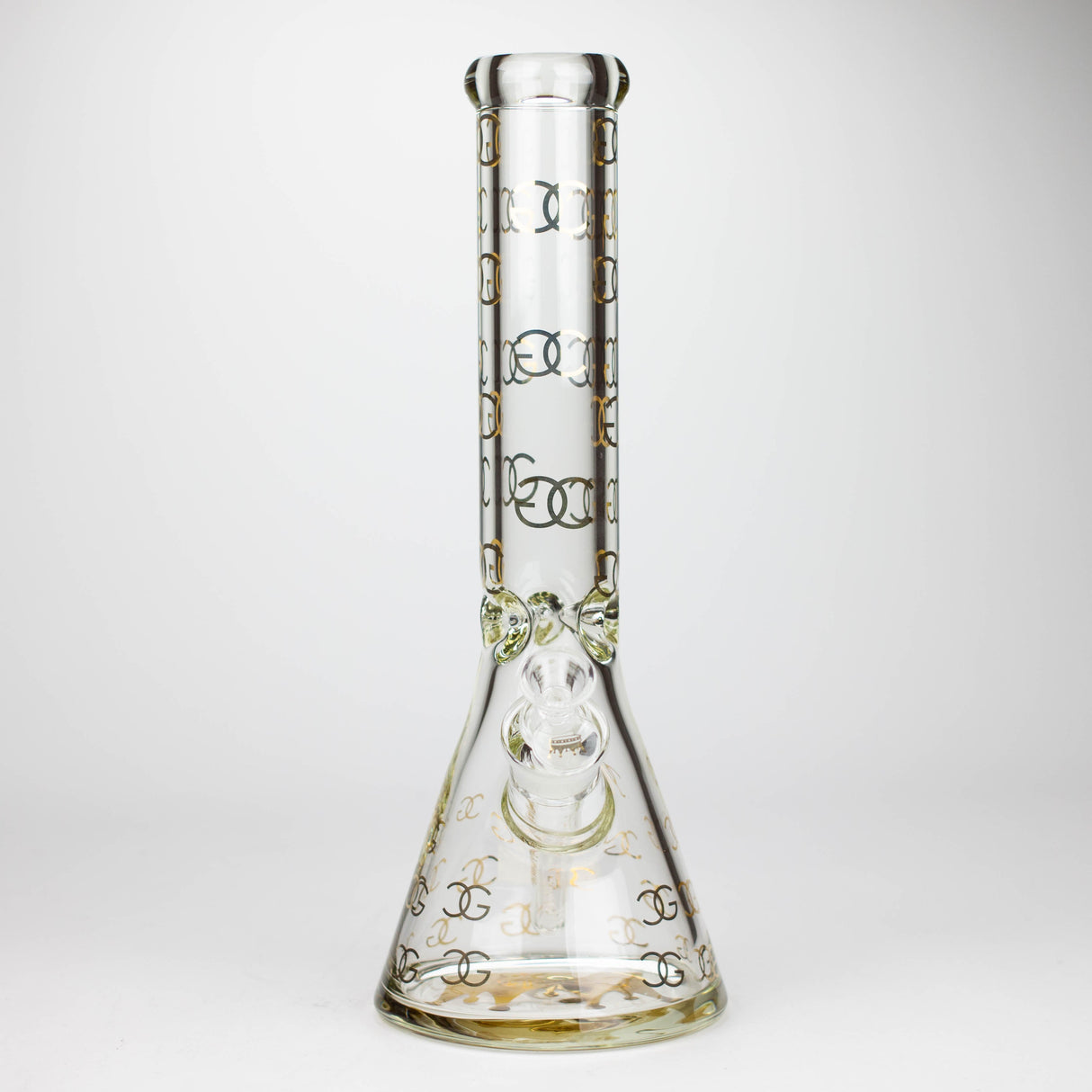 Golden Crown™ 14" 24K Gold Emblem 9mm Glass Bong