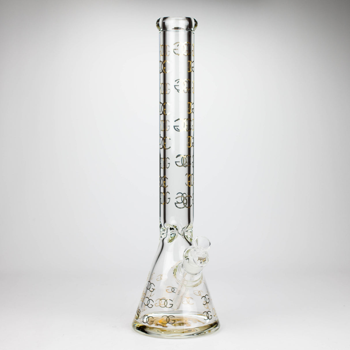 Smoke & Vape Distributor Glass Bong Golden Crown 18" 9 mm 24K Gold Emblem Water Pipe Golden Crown Thick Glass Bong 18" | Canada