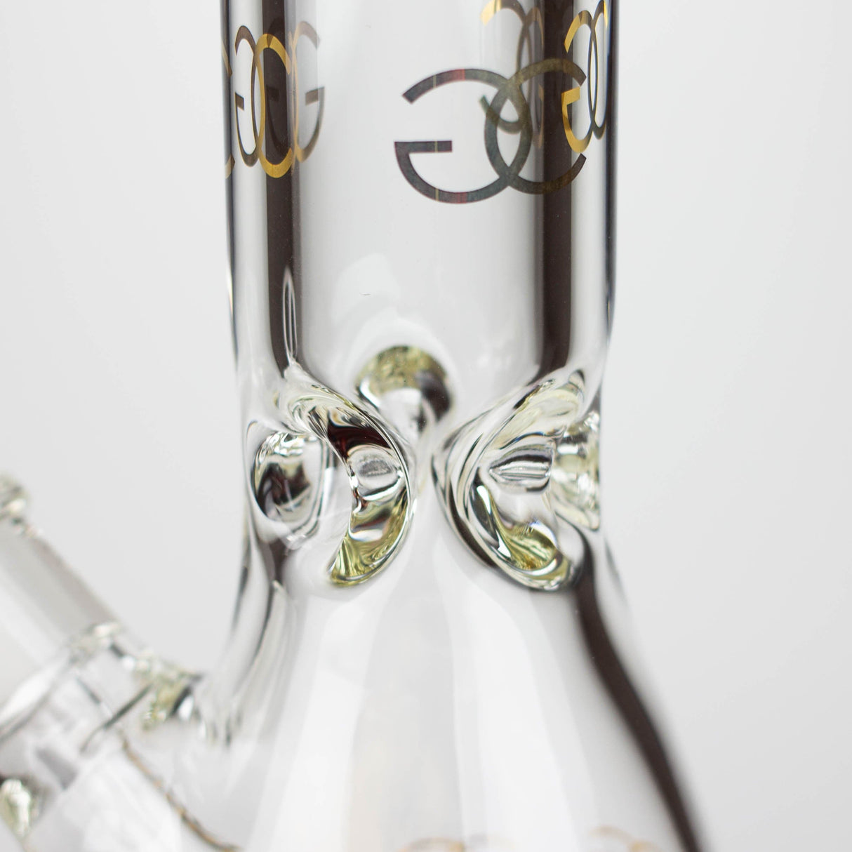 Smoke & Vape Distributor Glass Bong Golden Crown 18" 9 mm 24K Gold Emblem Water Pipe Golden Crown Thick Glass Bong 18" | Canada
