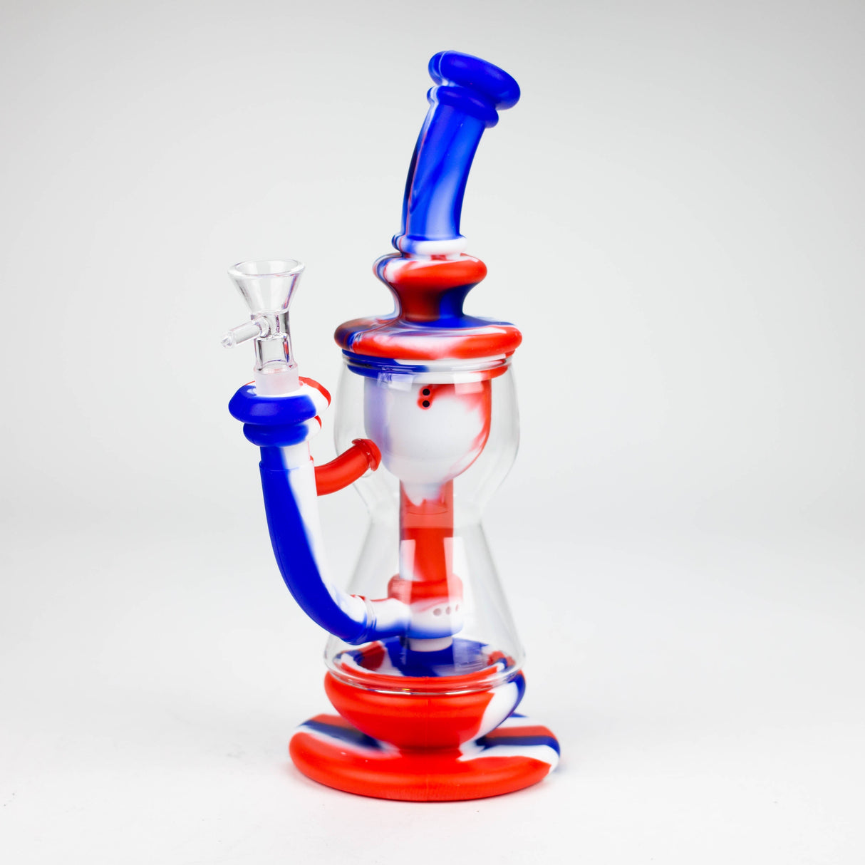9.8" Detachable Silicone + Glass Water Bong