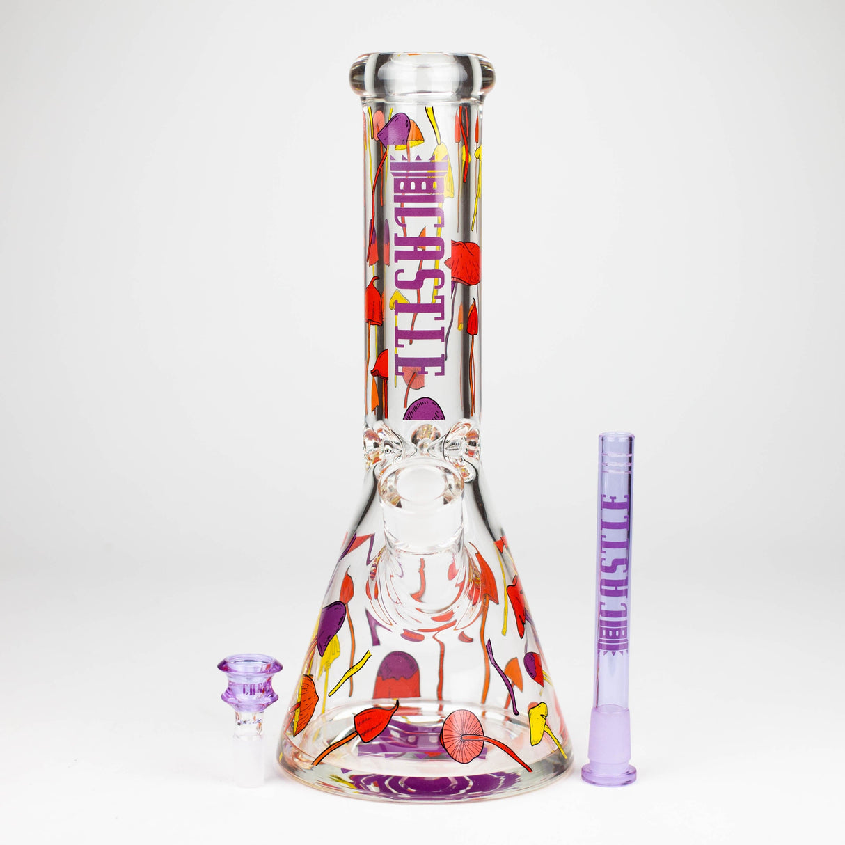 Castle Glassworks Glass Bong Castle Glassworks Shroomie 12" 9 mm Beaker Bong with 12 mm Base Castle Glassworks Shroomie Beaker Bong | Canada