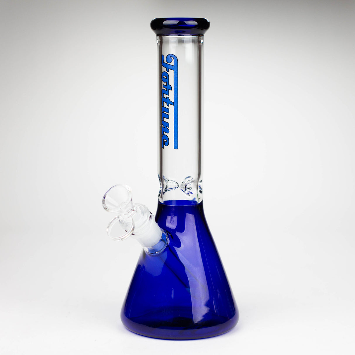 Fortune 10" Colour Accent 4mm Ice Catcher Beaker Bong