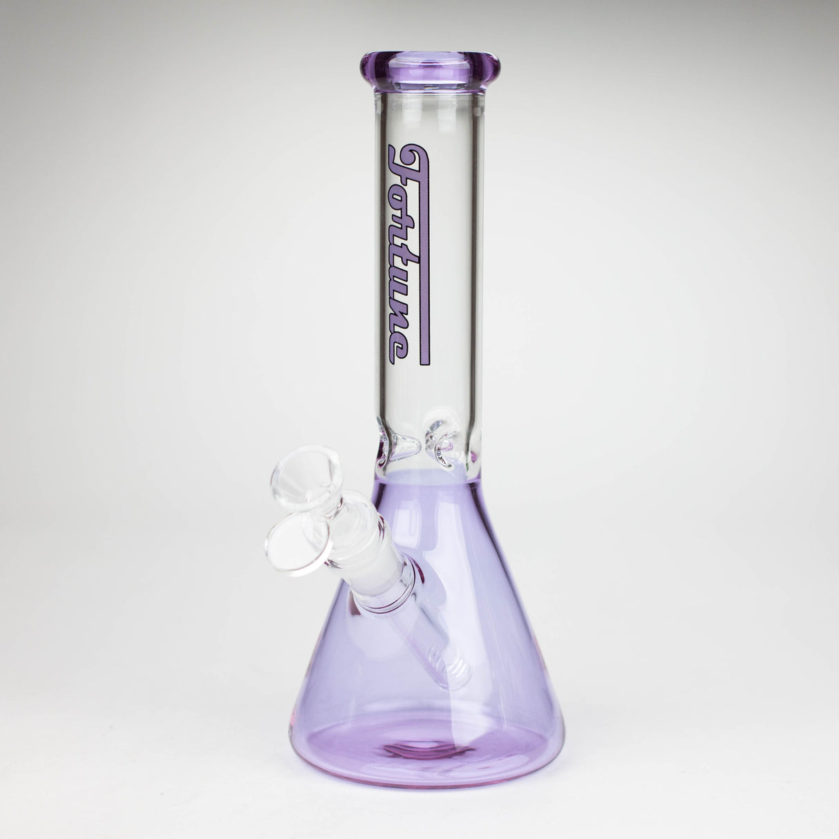 Fortune 10" Colour Accent 4mm Ice Catcher Beaker Bong