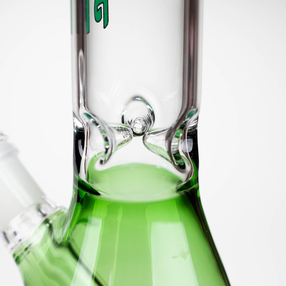Fortune 10" Colour Accent 4mm Ice Catcher Beaker Bong