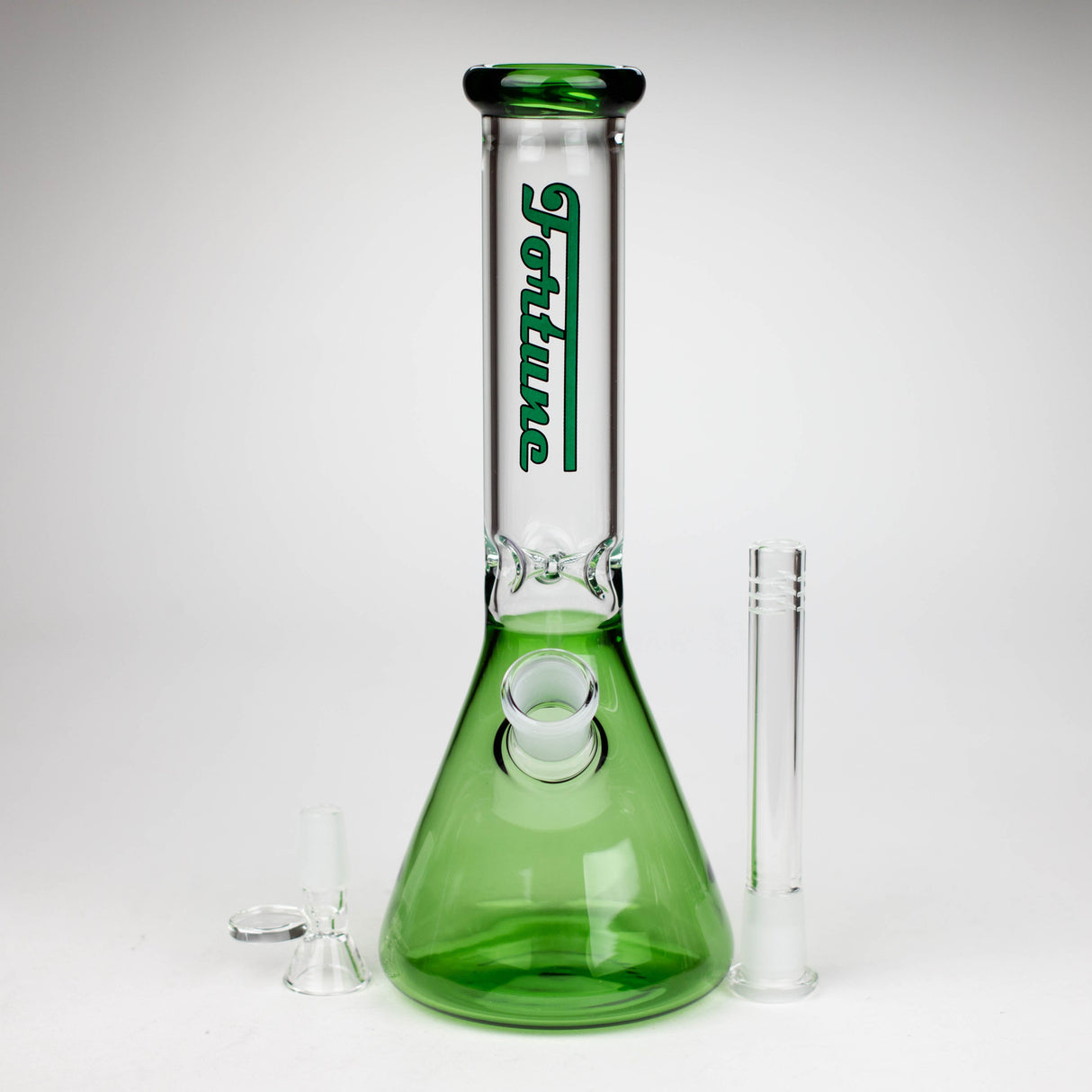 Fortune 10" Colour Accent 4mm Ice Catcher Beaker Bong