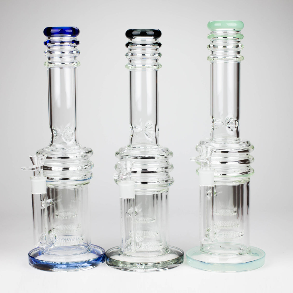 16" 7 mm Stemless Honeycomb Glass Bong