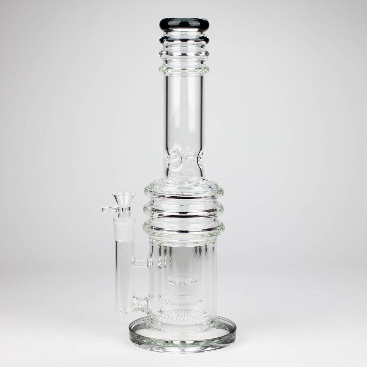 Super Supplys Inc Glass Bong 16" 7 mm Stemless Honeycomb Glass Bong Stemless Honeycomb Percolator Bong | Canada
