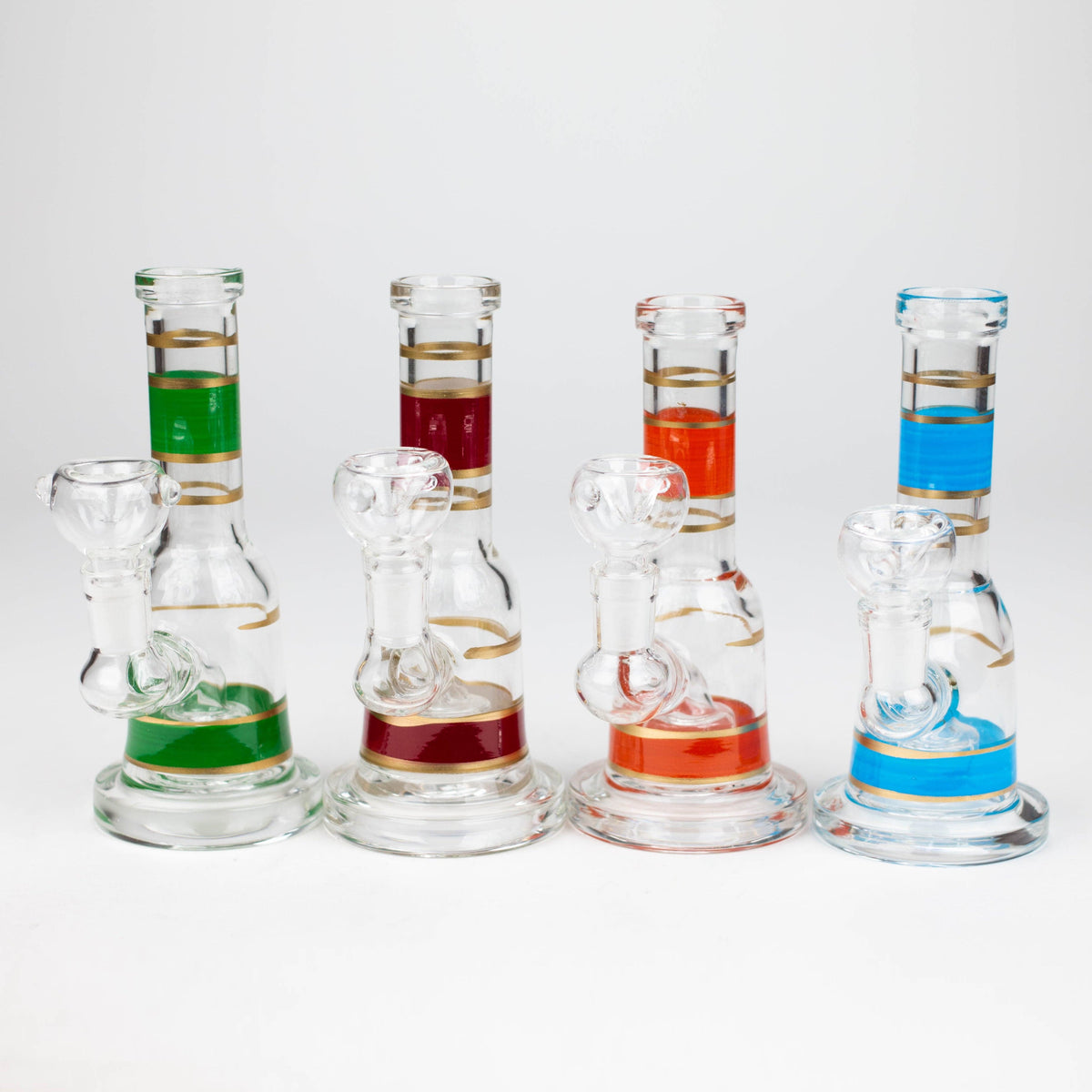 Super Supplys Inc Glass Rig Fortune 6" Built-In Percolator Mini Bong Fortune Built-In Percolator Mini Bong | Canada
