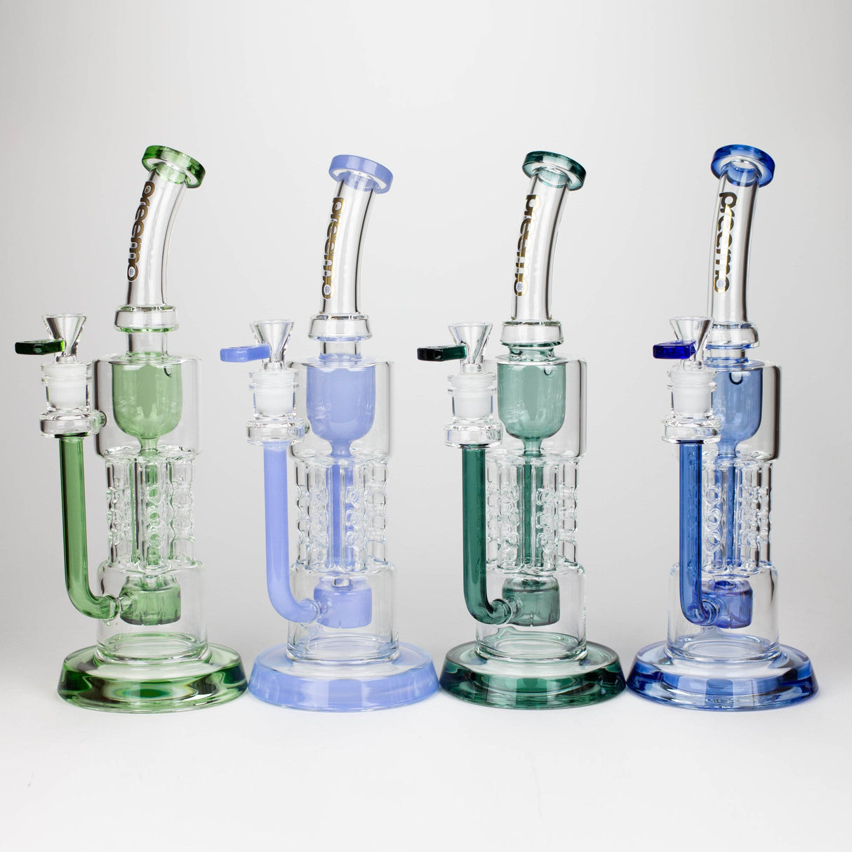 preemo Glass Bong Preemo 12" Drum to Swiss Pillar Incycler Bong Preemo 12" Drum Swiss Pillar Incycler