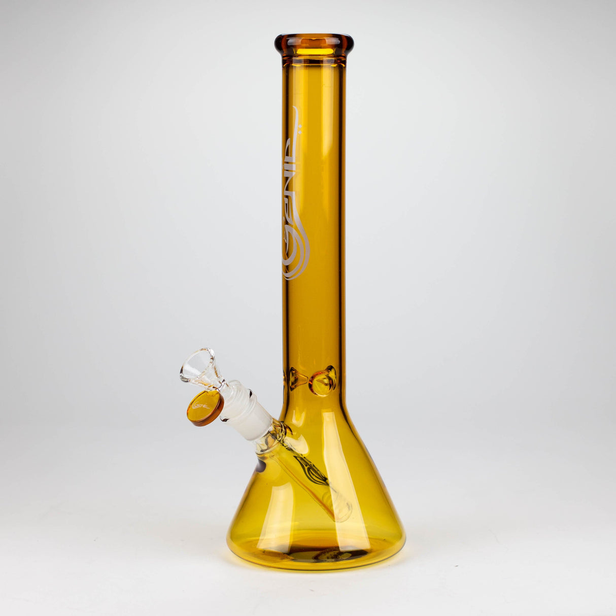 ONE Glass Bong Genie 12" Colour Tube Beaker Bong with Ice Catcher Genie 12" Colour Tube Beaker Bong