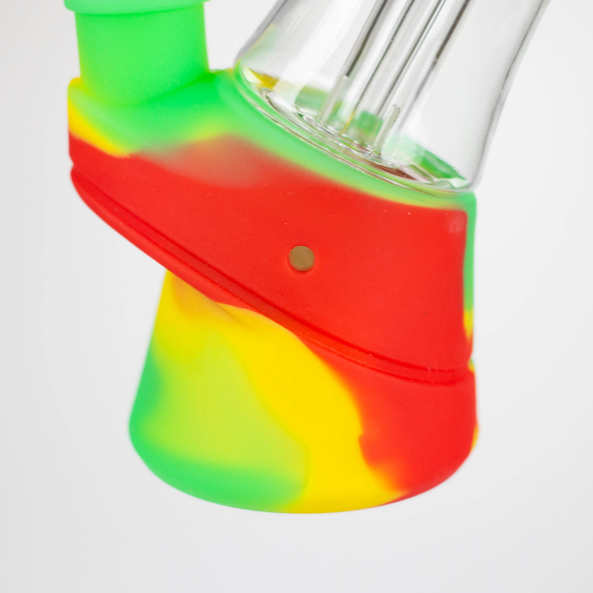 Fortune 6.5" Angled Silicone Mini Bong with Glass Perc